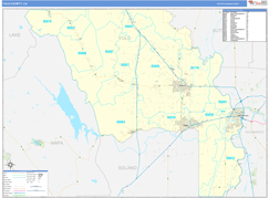 Yolo County, CA Digital Map Basic Style