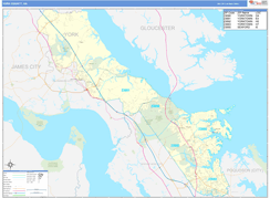 York County, VA Digital Map Basic Style