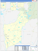 Yuba County, CA Digital Map Basic Style