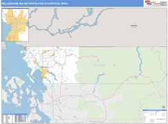Bellingham Metro Area Digital Map Basic Style