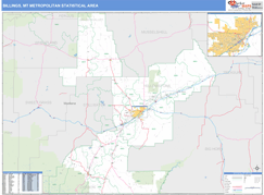 Billings Metro Area Digital Map Basic Style