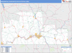 Binghamton Metro Area Digital Map Basic Style