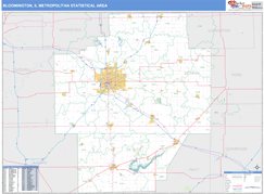 Bloomington Metro Area Digital Map Basic Style