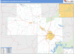 Bloomington Metro Area Digital Map Basic Style