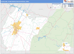 Cleveland Metro Area Digital Map Basic Style