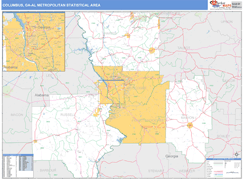 Columbus Metro Area Digital Map Basic Style