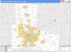 Dayton Metro Area Digital Map Basic Style
