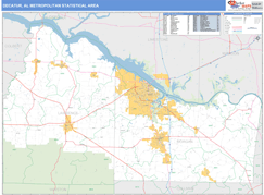 Decatur Metro Area Digital Map Basic Style