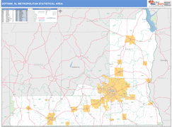 Dothan Metro Area Digital Map Basic Style