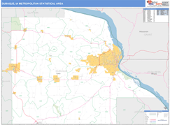 Dubuque Metro Area Digital Map Basic Style