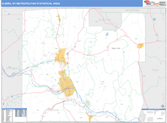 Elmira Metro Area Digital Map Basic Style