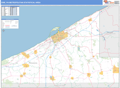 Erie Metro Area Digital Map Basic Style