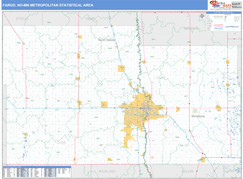 Fargo Metro Area Digital Map Basic Style