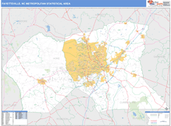 Fayetteville Metro Area Digital Map Basic Style