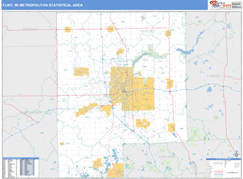 Flint Metro Area Digital Map Basic Style