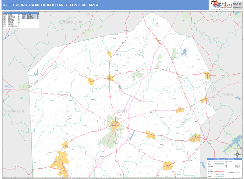 Gettysburg Metro Area Digital Map Basic Style