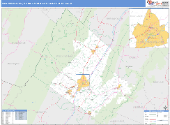 Harrisonburg Metro Area Digital Map Basic Style