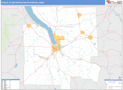 Ithaca Metro Area Digital Map Basic Style