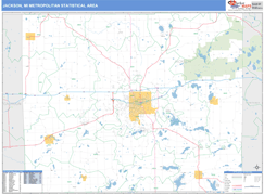 Jackson Metro Area Digital Map Basic Style