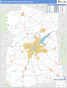 Jackson Metro Area Digital Map Basic Style