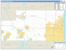 Kenosha Metro Area Digital Map Basic Style