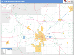 Lima Metro Area Digital Map Basic Style