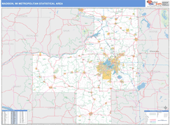 Madison Metro Area Digital Map Basic Style