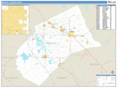 Merced Metro Area Digital Map Basic Style