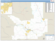 Missoula Metro Area Digital Map Basic Style