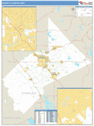 Modesto Metro Area Digital Map Basic Style