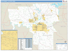 Montgomery Metro Area Digital Map Basic Style