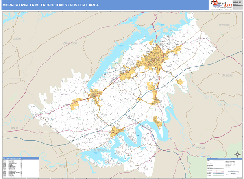 Morristown Metro Area Digital Map Basic Style