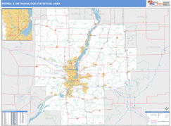 Peoria Metro Area Digital Map Basic Style