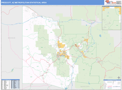 Prescott Metro Area Digital Map Basic Style