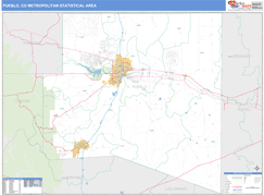 Pueblo Metro Area Digital Map Basic Style