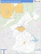 Roanoke Metro Area Digital Map Basic Style