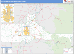 Salem Metro Area Digital Map Basic Style