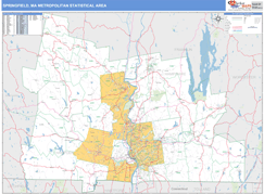 Springfield Metro Area Digital Map Basic Style