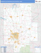 Springfield Metro Area Digital Map Basic Style