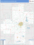Topeka Metro Area Digital Map Basic Style