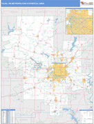 Tulsa Metro Area Digital Map Basic Style