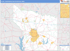 Tyler Metro Area Digital Map Basic Style