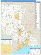 Waterbury Metro Area Digital Map Basic Style