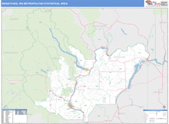 Wenatchee Metro Area Digital Map Basic Style