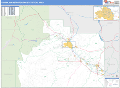 Yakima Metro Area Digital Map Basic Style