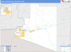 Yuma Metro Area Digital Map Basic Style