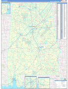 Alabama Digital Map Basic Style