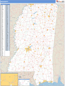 Mississippi Digital Map Basic Style