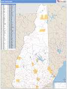 New Hampshire Digital Map Basic Style