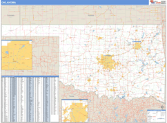 Oklahoma Digital Map Basic Style